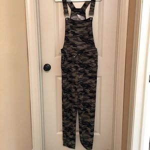 NWOT, camo overalls, super soft, L